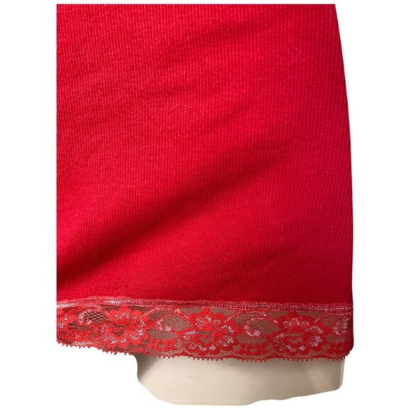 Justice size L (14) red camisole shelf bra lace trim red y2k style - Picture 8 of 12